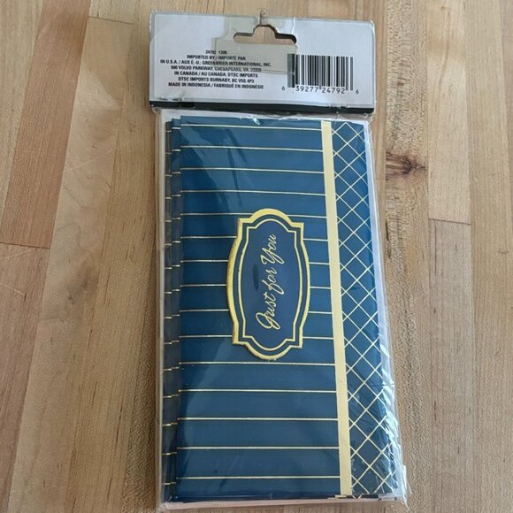 "Just For You" Gift Card Money Holders 8 Cards And Envelopes Teal Blue Gold - Picture 2 of 4